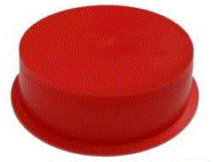 Speciedeksel 100mm ROOD